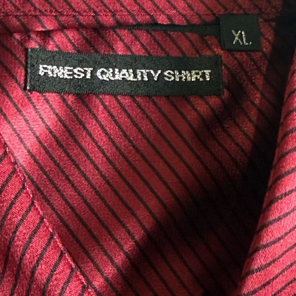 Men's Red Striped Shirt - Picture 6 of 9